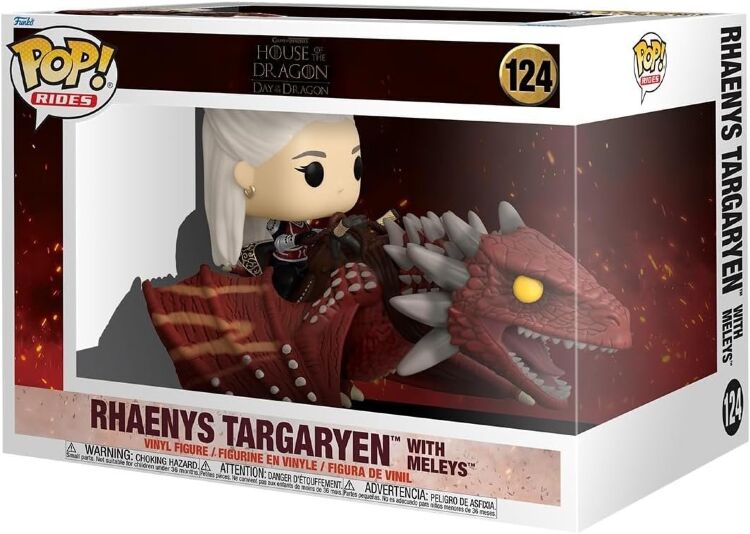 Фигурка Funko House of The Dragon Rhaenys Targaryen with Meleys фанко Дом дракона Рейнис Таргариен и Мелеис 124