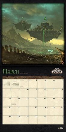 Календар 2022 World of Warcraft Square Wall Blizzard 16-month calendar