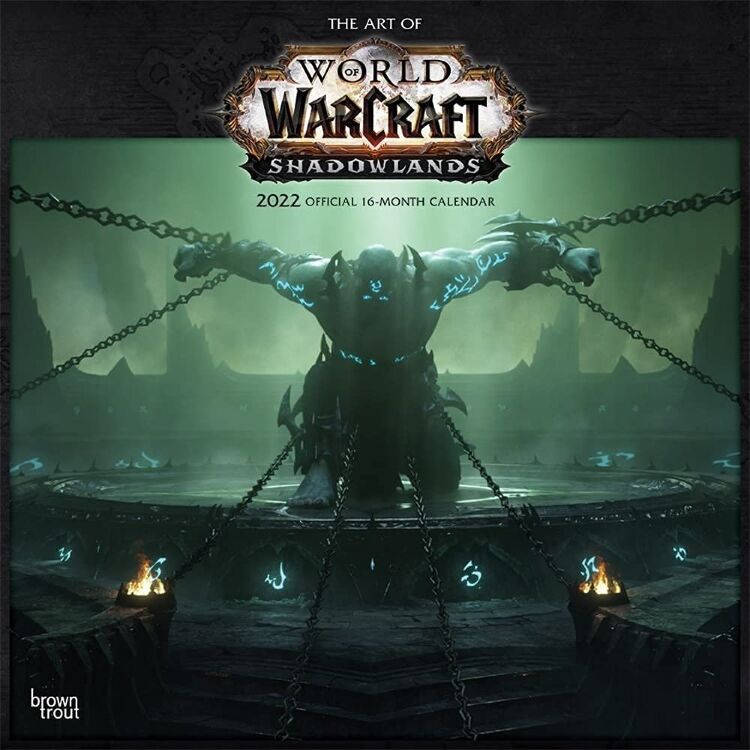Календар 2022 World of Warcraft Square Wall Blizzard 16-month calendar