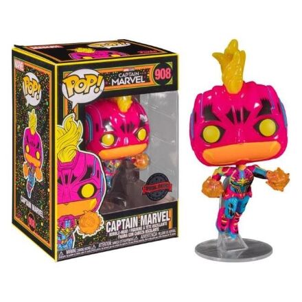 Фігурка Funko Marvel Black Light - Captain Marvel (Special Edition) Фанко Капітан Марвел 908