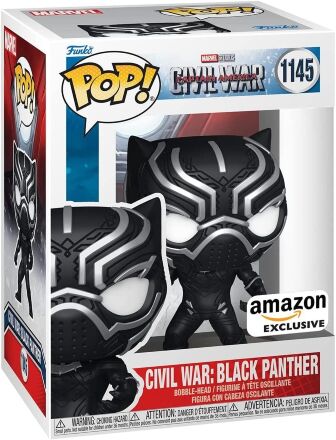 Фігурка Funko Marvel Civil War Black Panther Фанко Чорна пантера Amazon Exclusive 1145
