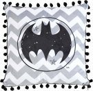 Подушка DC COMICS Batman Logo Black Pom Pom Pillow 40 см.