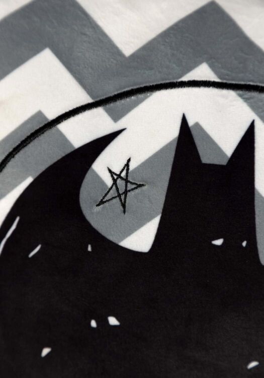 Подушка DC COMICS Batman Logo Black Pom Pom Pillow 40 см.