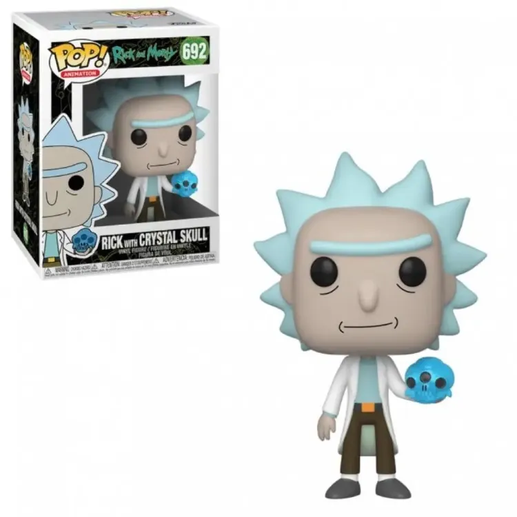 Фигурка Funko Rick and Morty: Rick with Crystal Skull фанко Рик и Морти и Хрустальный череп 692