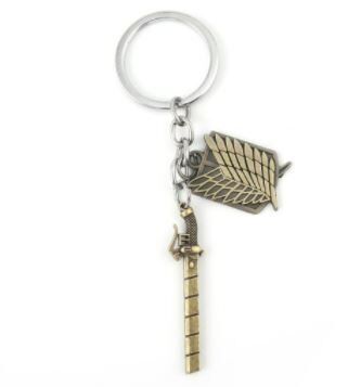 Брелок Attack on Titan Розвідкорпус меч метал