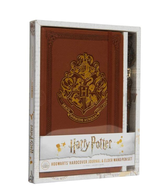 Канцелярский набор Harry Potter: Hogwarts Journal and Elder Wand Pen Set Гарри Поттер Блокнот + Ручка Палочка