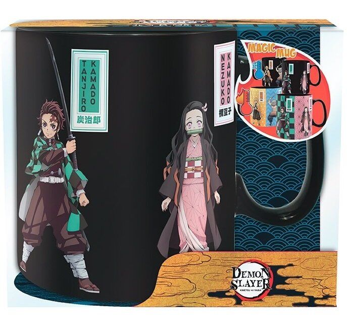 Чашка хамелеон Demon Slayer Mug Tanjiro Nezuko Zenitsu Inosuke Anime кружка 460 мл