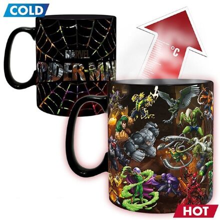Чашка хамелеон Abystyle MARVEL Spider-Man Multiverse Ceramic Mug кухоль Людина-павук 460 мл