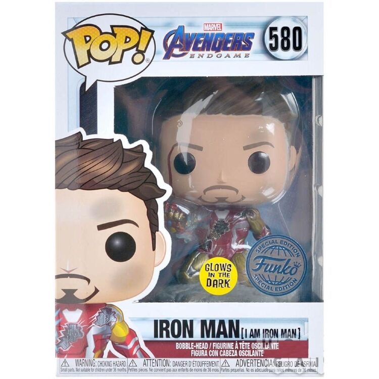 Фигурка Funko Pop Marvel Avengers Endgame I Am Iron Man (Special Edition Glow in Dark) 580 