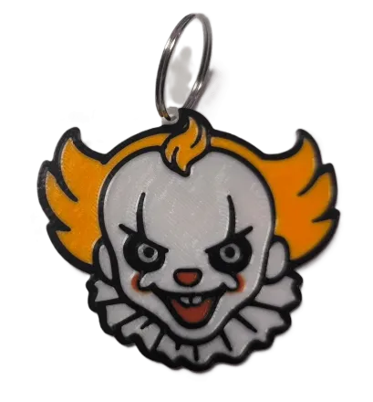 Брелок Pennywise IT Keychain ABS пластик Пенівайз Воно 7 см.