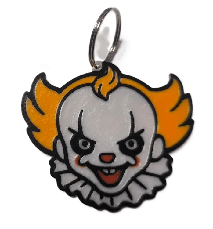 Брелок Pennywise IT Keychain ABS пластик Пеннивайз Оно 7 см.