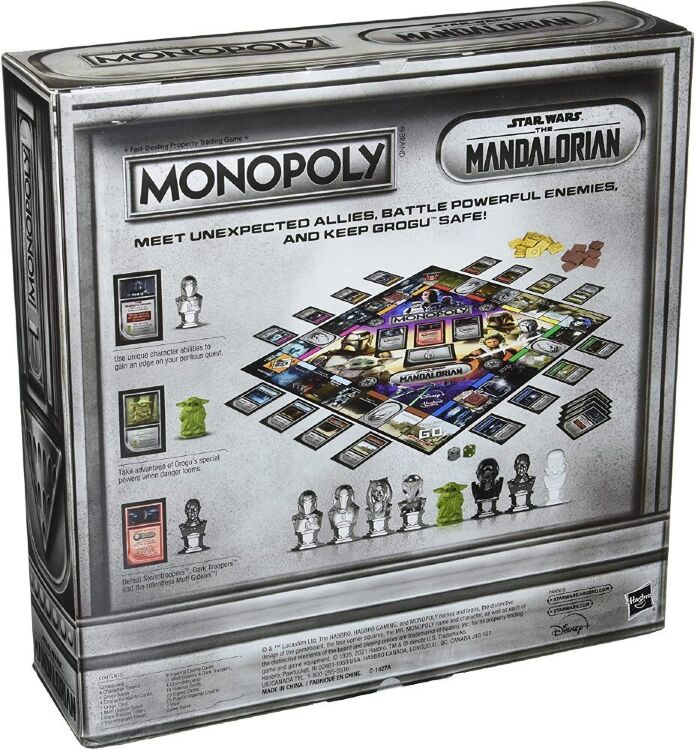 Монополия настольная игра MONOPOLY: Star Wars The Mandalorian Edition Game Grogu Малыш Мандалорец Грогу