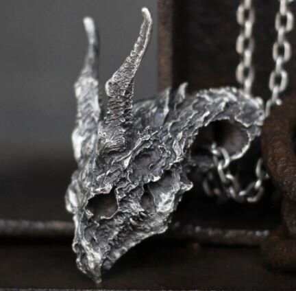 Медальон Game of Thrones Evil Dragon Skull Targaryen 