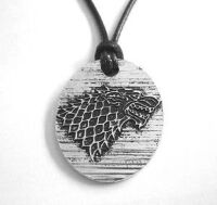 Медальон Game of Thrones Stark Snow Wolf