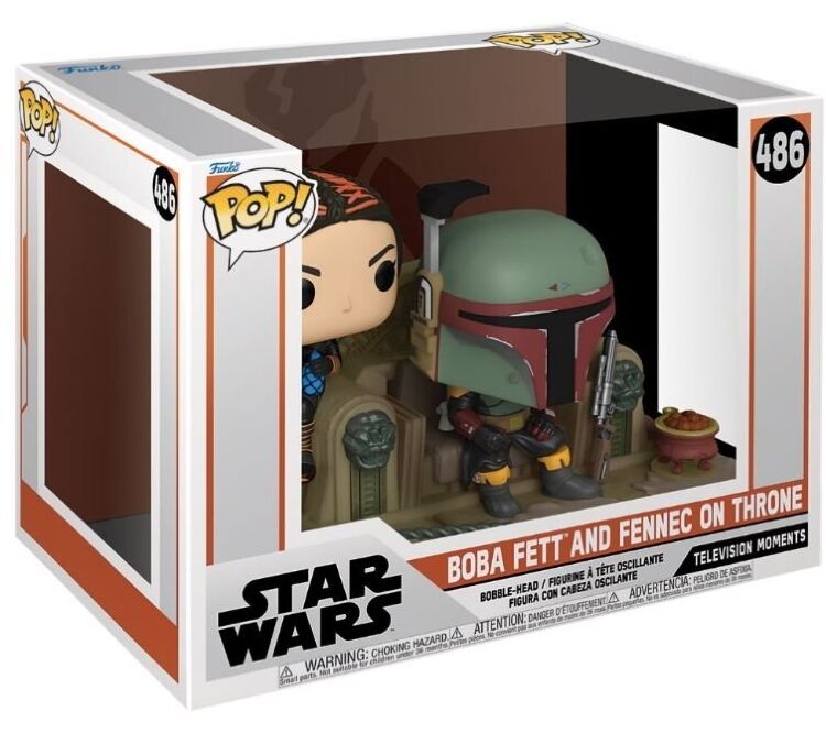 Фигурка Funko Moment The Mandalorian - Boba Fett and Fennec Shand Мандалорец Фанко Звёздные войны Боба Фетт 486