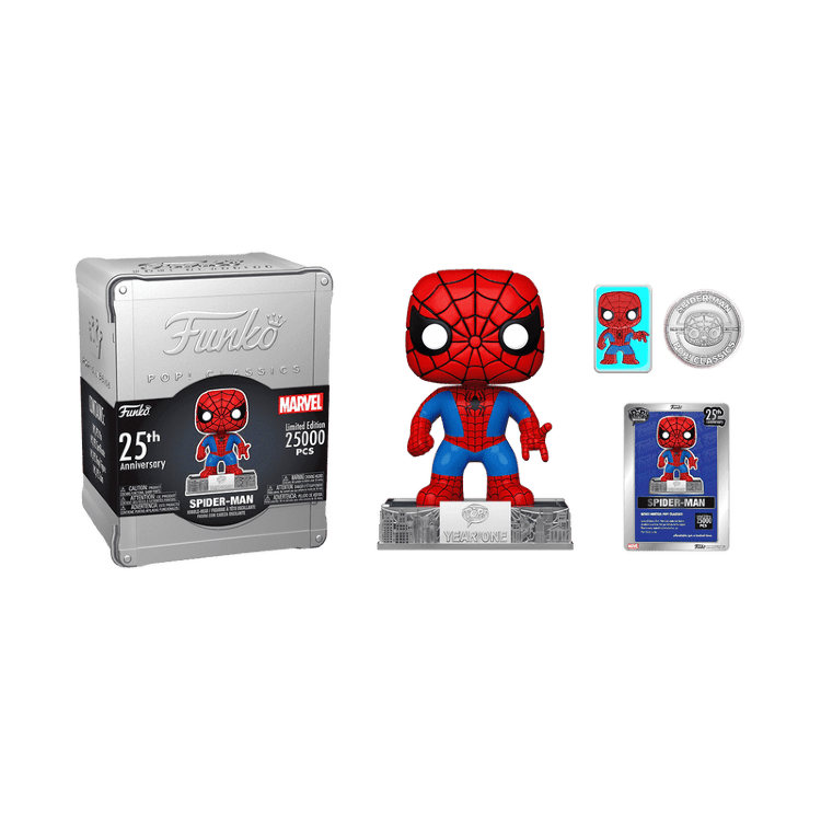 Набор Funko Marvel SpiderMan 25th Anniversary Человек паук фанко Limited Edition метал.бокс