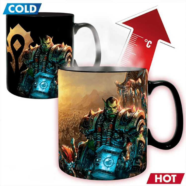 Чашка хамелеон Abystyle Blizzard World Of Warcraft Azeroth Mug Варкрафт кружка 460 мл (меняет цвет)