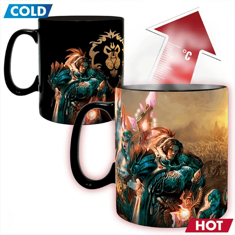 Чашка хамелеон Abystyle Blizzard World Of Warcraft Azeroth Mug Варкрафт кружка 460 мл (меняет цвет)
