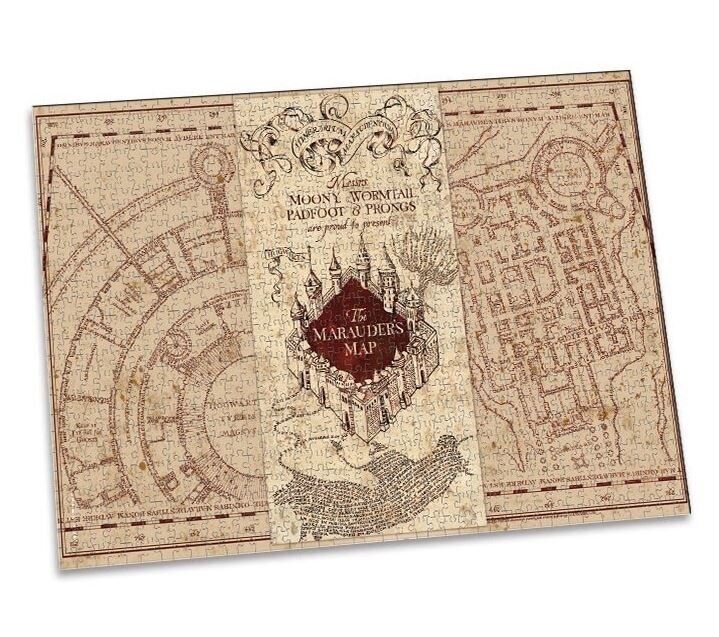 Пазл Гарри Поттер Harry Potter Puzzle Marauders Map (Карта Мародеров 1000 деталей)