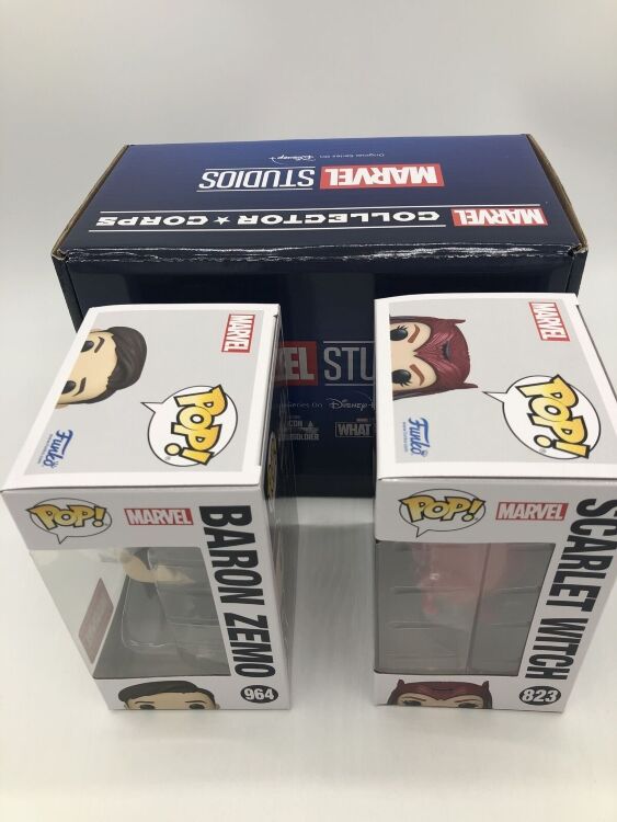 Коробка Funko Marvel Collector Corps Box Scarlet Witch Baron Zemo Фанко Алая Ведьма и футболка (S)