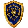 Табличка металлическая Blizzard World of Warcraft Alliance Shield Варкрафт Альянс 35x25 см 
