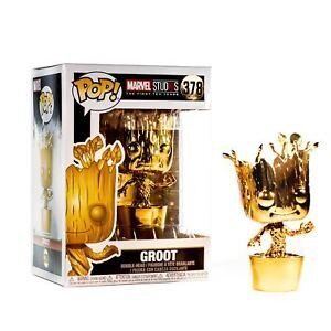 Фігурка Funko Pop! Marvel - Groot (Gold Chrome) Exclusive