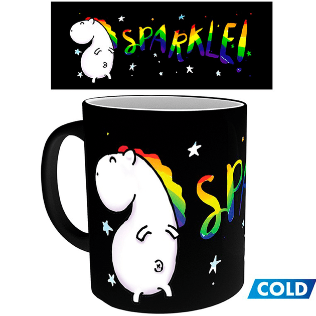 Чашка хамелеон Unicorn Sparkle Единорог 320 мл