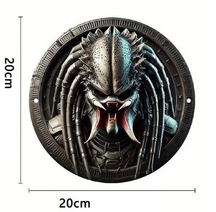 Табличка металева алюмінієва 2D Unmasked Predator Хижак 20 см.