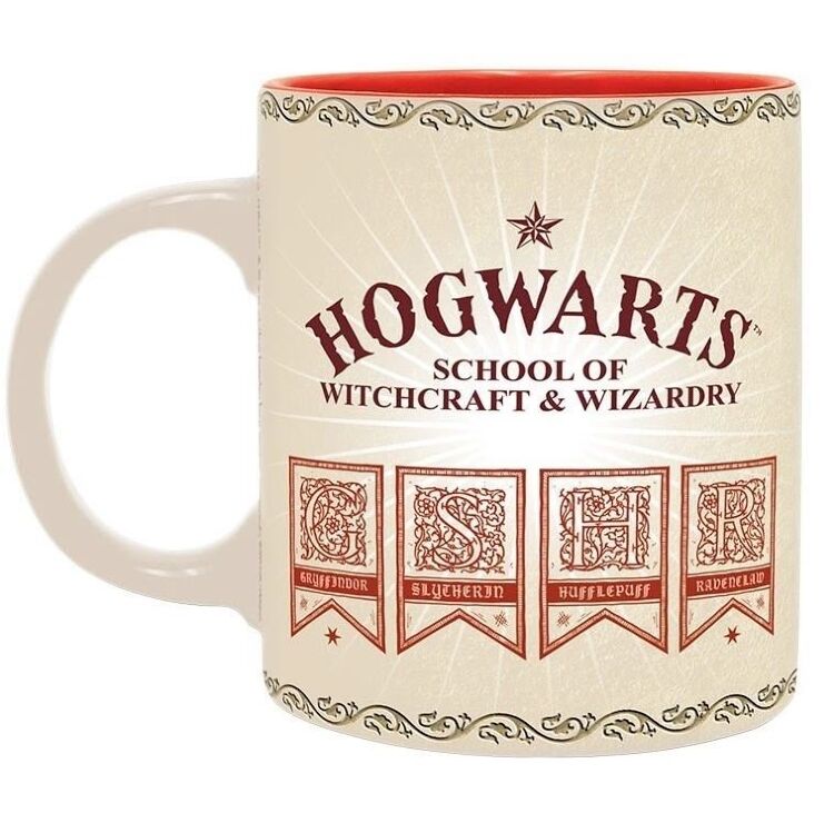 Чашка HARRY POTTER Hogwarts 4 Houses (Кружка Гарри Поттер 4 факультеты Хогвартса) 320 мл