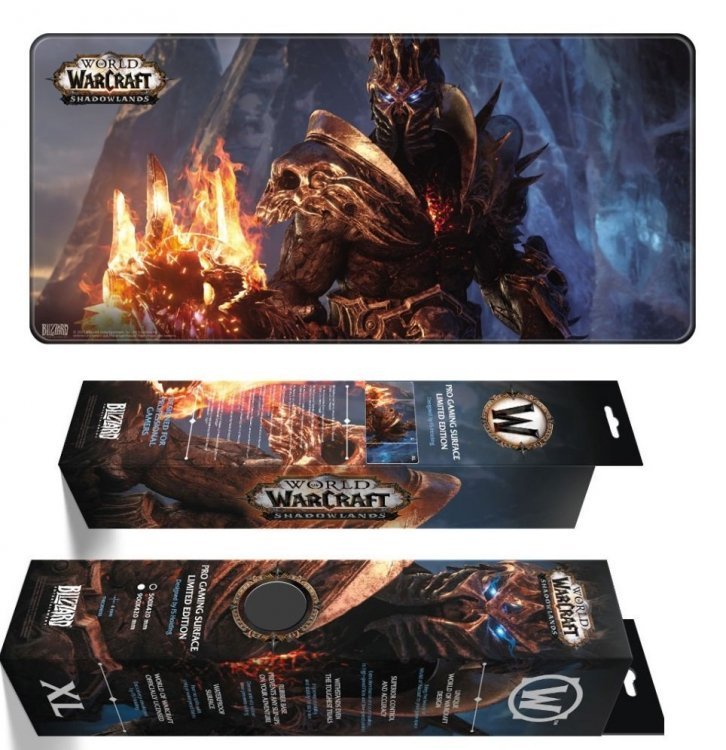 Килимок ігрова поверхня Blizzard World Of Warcraft Lich King Arthas Bolvar король Ліч XL (90*42 cm)