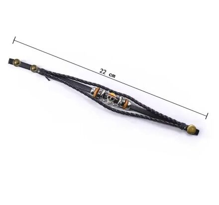 Браслет One Piece Anime Leather Luffy Bracelet 22 см.