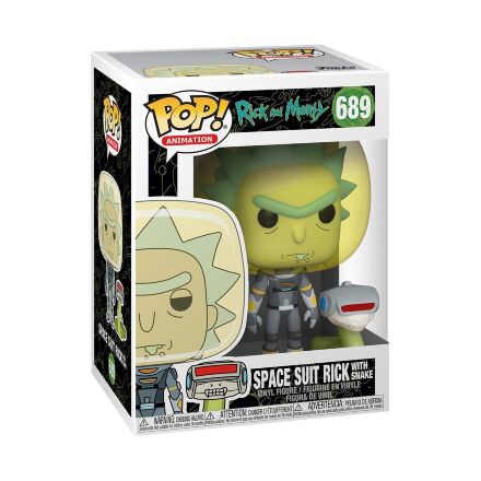 Фігурка фанк Рік і Морті Funko Pop! Rick and Morty - Space Suit Rick with Snake