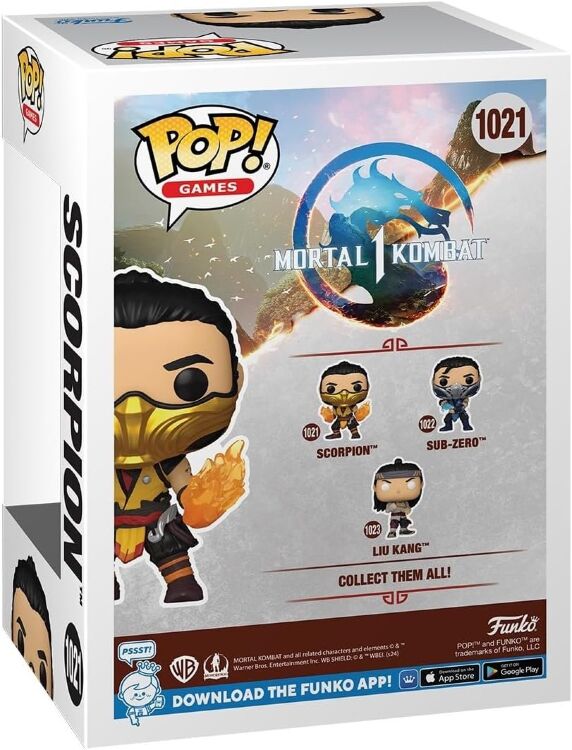 Фигурка Funko Pop Mortal Kombat Scorpion Фанко Скорпион 1021