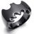 Кольцо Batman City Hero Metal (цвет: чёрный)