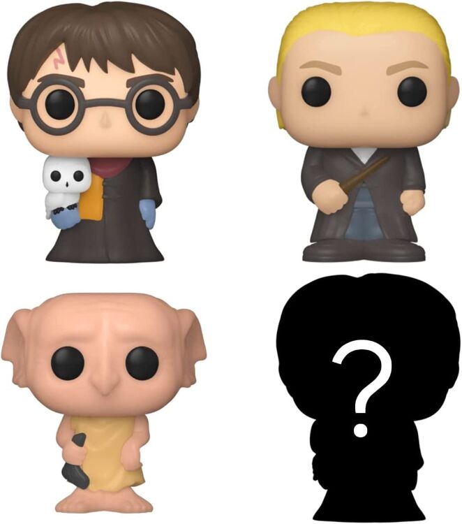 Фигурки Funko Bitty Pop! Harry Potter Mini Collectible Toys - Harry Draco Dobby (4-Pack) фанко Гарри Поттер